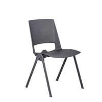 Посетителски стол RFG Sweet Black, полипропилен, до 120 kg, черен, 4... - 1