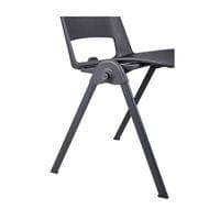 Посетителски стол RFG Sweet Black, полипропилен, до 120 kg, черен, 4... - 2