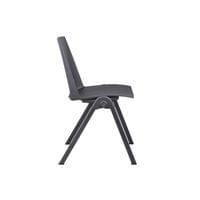 Посетителски стол RFG Sweet Black, полипропилен, до 120 kg, черен, 4... - 5