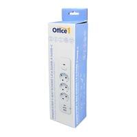 Разклонител Office 1, шуко, 3 гнезда, 1.8 m кабел, 2 USB Type-A, 1 USB... - 2