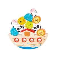 Small Foot Игра за баланс Кораб, дървена, 18 х 2 х 16 cm - 1 Small Foot Игра за баланс Кораб, дървена, 18 х 2 х 16 cm - 1