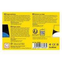 Eberhard Faber Боя за рисуване с пръсти, 6 цвята х 40 ml - 2