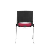 Посетителски стол RFG Sweet Chrome Black, дамаска и полипропилен, до 120... - 3
