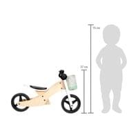 Small Foot Велосипед-триколка, 4 в 1, дървен, 64 х 42 х 37 cm - 3 Small Foot Велосипед-триколка, 4 в 1, дървен, 64 х 42 х 37 cm - 3