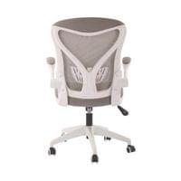 Офис стол RFG Jolly White W, дамаска и меш, Tilt механизъм, до 120 kg, сив - 3
