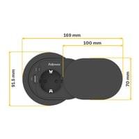 Разклонител Fellowes Ampra Power Spot, шуко, 1 гнездо, 1 USB Type-A, 1... - 2
