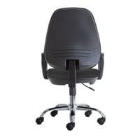 Ергономичен стол RFG Presto Chrome, екокожа, до 130 kg, черен - 3