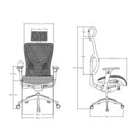 Ергономичен стол RFG TECH@PRO, Multi-function механизъм, до 250 kg,... - 6
