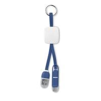 More Than Gifts USB Преходник Key ring, USB type C/ USB micro type B, син - 1