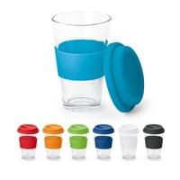 Чаша за пътуване Barty, стъклена, 330 ml, бяла - 2