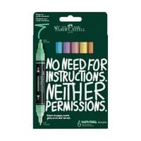 Faber-Castell Акрилен маркер Multimark Pastel, 6 цвята - 1