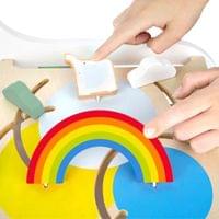 Small Foot Проходилка - Дидактичен куб, на колелца, дървена, 42 х 39 х... - 9