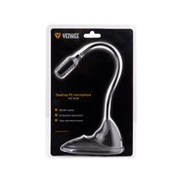 Микрофон Yenkee 1011BK Desktop, регулируем, черен, 3.5 mm жак - 3