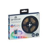 Лента Giftdecor, LED, RGB, с дистанционно, 5 m - 2 Лента Giftdecor, LED, RGB, с дистанционно, 5 m - 2