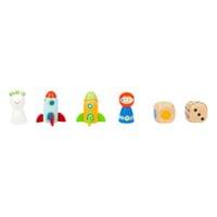 Small Foot Игра Не се сърди, човече - Космос, дървено - 3