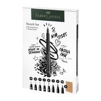 Faber-Castell Маркери Pitt Artist, 8 броя, с включен скицник - 2
