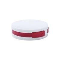 Niyel USB Хъб, с 4 порта, USB 2.0, бял с червен кабел - 1