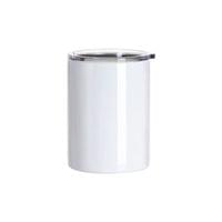 BESTSUB Чаша, с прозрачен капак, инокс, 400 ml, бяла - 1 BESTSUB Чаша, с прозрачен капак, инокс, 400 ml, бяла - 1