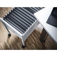 Durable Количка за папки за картотека, сива - 3