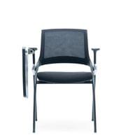 Посетителски стол RFG Swiss Table M, дамаска и меш, до 120 kg, черна... - 1