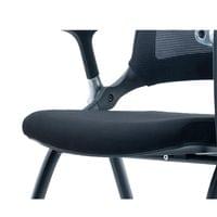 Посетителски стол RFG Swiss Table M, дамаска и меш, до 120 kg, черна... - 2 Посетителски стол RFG Swiss Table M, дамаска и меш, до 120 kg, черна... - 2