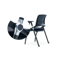 Посетителски стол RFG Swiss Table M, дамаска и меш, до 120 kg, черна... - 3 Посетителски стол RFG Swiss Table M, дамаска и меш, до 120 kg, черна... - 3