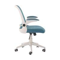 Офис стол RFG Pretty White W, дамаска и меш, Tilt механизъм, до 120 kg,... - 2