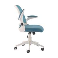 Офис стол RFG Pretty White W, дамаска и меш, Tilt механизъм, до 120 kg,... - 3