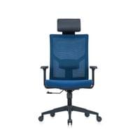 Ергономичен стол RFG Snow Black HB, дамаска и меш, Multi-function... - 2