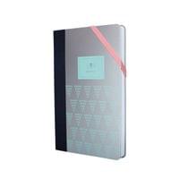 Milan Тефтер Silver, A5, широки редове, с ластик, 80 g,... - 1