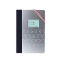 Milan Тефтер Silver, A5, широки редове, с ластик, 80 g,... - 2