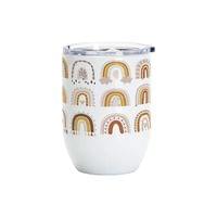BESTSUB Чаша за вино, с капак, неръждаема стомана, 450 ml, бяла - 4 BESTSUB Чаша за вино, с капак, неръждаема стомана, 450 ml, бяла - 4