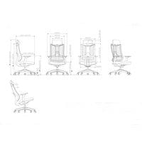 Ергономичен стол RFG Tech@Vision, дамаска и меш, Synchronous механизъм,... - 6