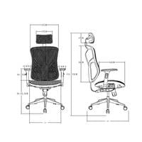 Ергономичен стол RFG TECH@STYLE, Multi-function механизъм, до 250 kg,... - 5