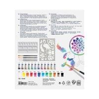Faber-Castell Акварелни бои Creative Studio, 18 броя, с шаблон за рисуване - 2