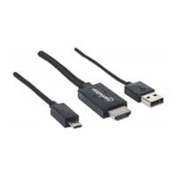 Кабел Manhattan, VGA/USB към HDMI Female - 1