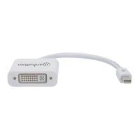 Адаптер Manhattan Mini DisplayPort, Male към DVI-I Female, Ethernet порт - 1