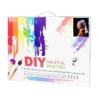 Foska Комплект рисуване по номера Момиче, 40 x 50 cm - 4