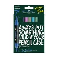 Faber-Castell Акрилен маркер Multimark Frost, 6+2 броя - 1