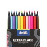 Цветни моливи Junior Ultra Black, 12 цвята - 2