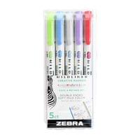 Zebra Текст маркер Mildliner Cool &amp;amp; Refined, двоен, 5 цвята - 1