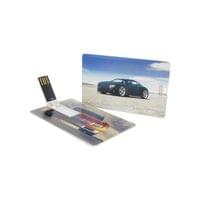 USB флаш памет Credit Card, USB 2.0, 16 GB, без лого, бяла - 2
