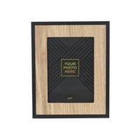 Splendid Рамка за снимка Davos, MDF, 21 х 26 cm, черна с дървени елементи - 1