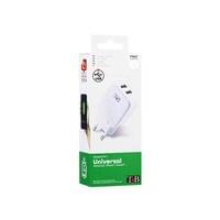 Зарядно устройство TNB, 2 USB, 2.4 A, 12 W, бяло - 2
