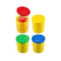Пластилин Junior Funny Clay, в кофички, 160 g, 4 цвята - 2 Пластилин Junior Funny Clay, в кофички, 160 g, 4 цвята - 2