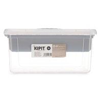 Кутия с капак и органайзер Kipit, 9 L, сив - 2