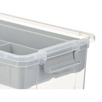 Кутия с капак и органайзер Kipit, 9 L, сив - 2