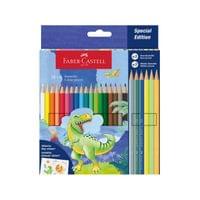 Faber-Castell Моливи Динозавър, 18 стандартни, 3... - 1 Faber-Castell Моливи Динозавър, 18 стандартни, 3... - 1