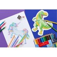 Faber-Castell Моливи Динозавър, 18 стандартни, 3... - 2 Faber-Castell Моливи Динозавър, 18 стандартни, 3... - 2