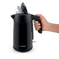Електрическа кана за вода Bosch TWK7L463, 1.7 L, 2400 W, черна - 6